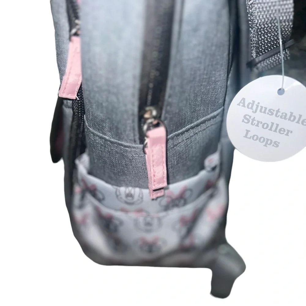 ✅Disney Baby Diaper Bag, Minnie Mouse Double Handle Backpack